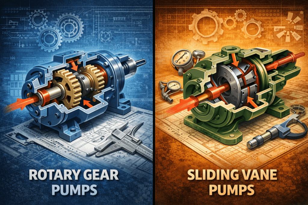 An Engineer’s Comparative Guide to Rotary Gear Pumps vs. Sliding Vane Pumps